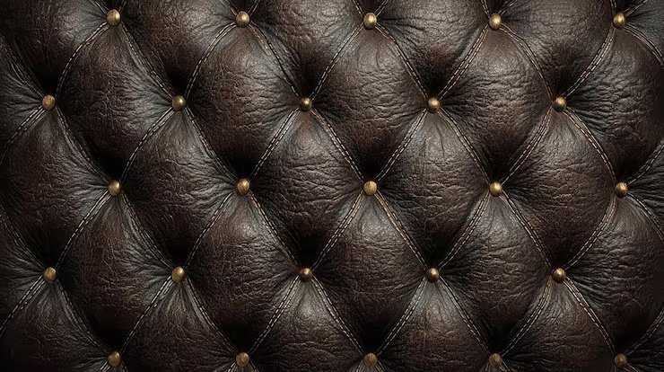 Modern Leather Bed Back